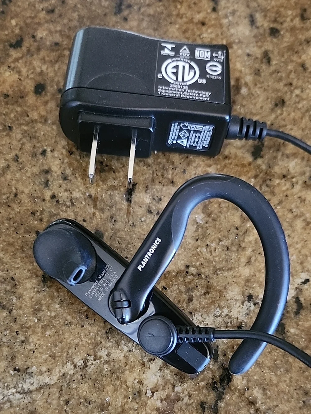 Plantronics Explorer 330 Bluetooth Headset, Ear-Hook - Black